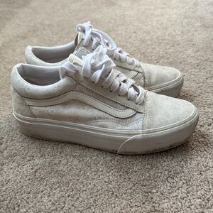 Vans Women's Floral Print Platform Sneakers